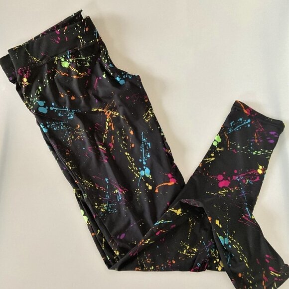 TIPSY ELVES PAINT SPLATTER  LEGGINGS LIKE NEW - Picture 6 of 12